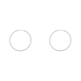 گوشواره نقره حلقه متوسط سایز 2