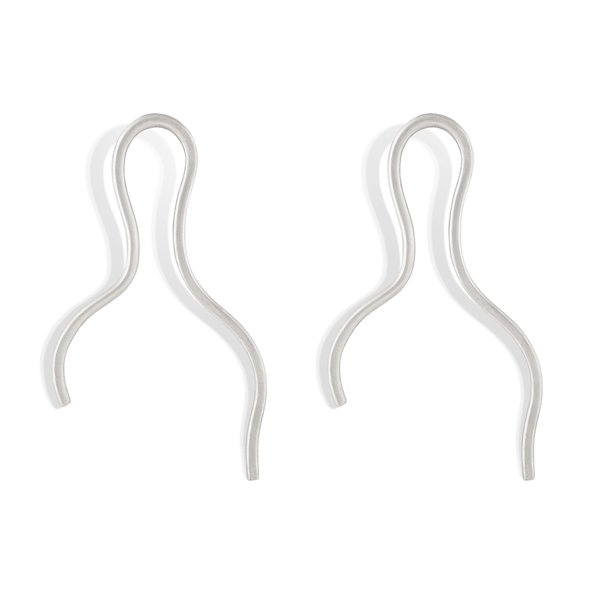 WG53 گوشواره نقره سیمپل کرلی Simple Curly