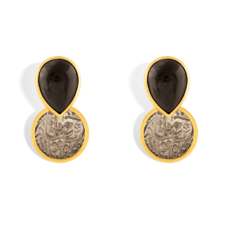گوشواره طلا مون استون Moon Stone