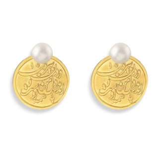 گوشواره نقره "بيرون و درون دل من اوست همه"