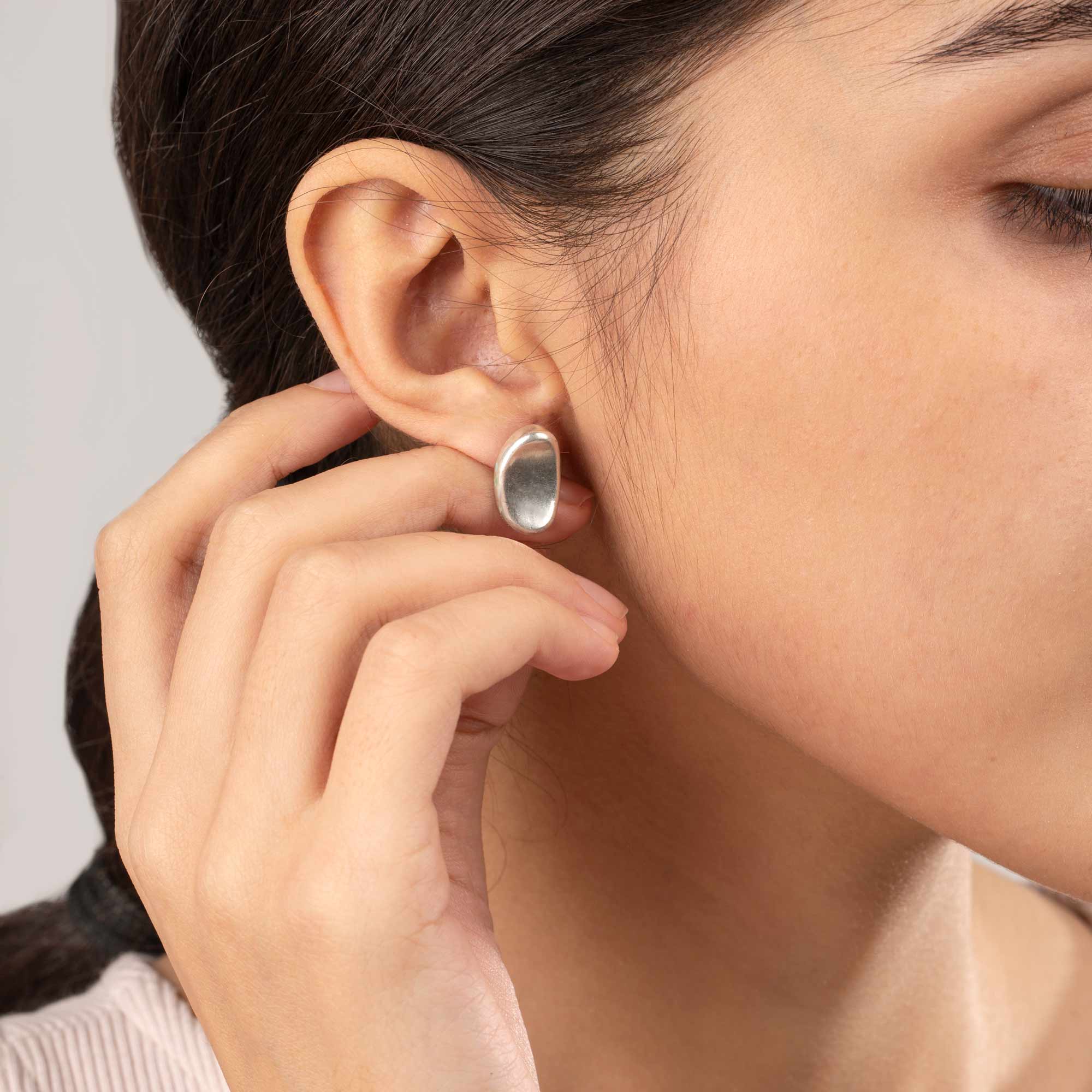 WE111 گوشواره نقره پین Pin 2