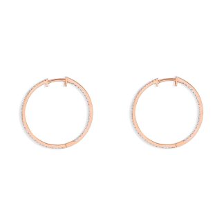 گوشواره طلا حلقه‌ای لِنا
