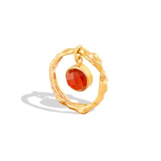 انگشتر نقره salute with pendant stone2