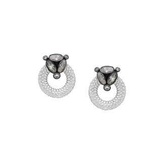 گوشواره رودیوم سفید Mini Artemia