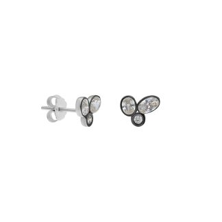 گوشواره رودیوم سفید Laia stud